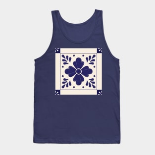 Mexican Talavera Flower by Akbaly Tank Top